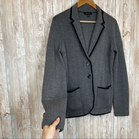 Ann Taylor Striped Wool Blend Blazer Size Small - Picture 4 of 7
